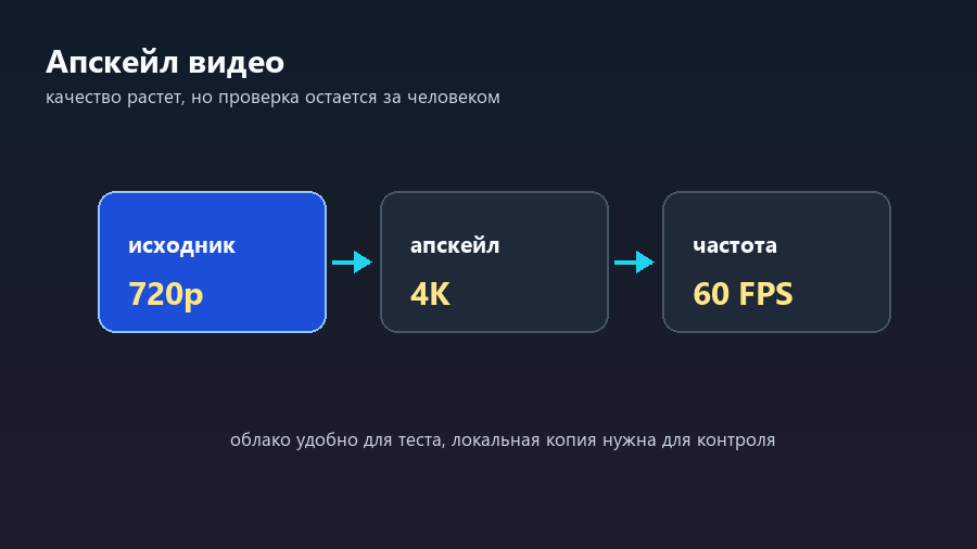 Апскейл видео