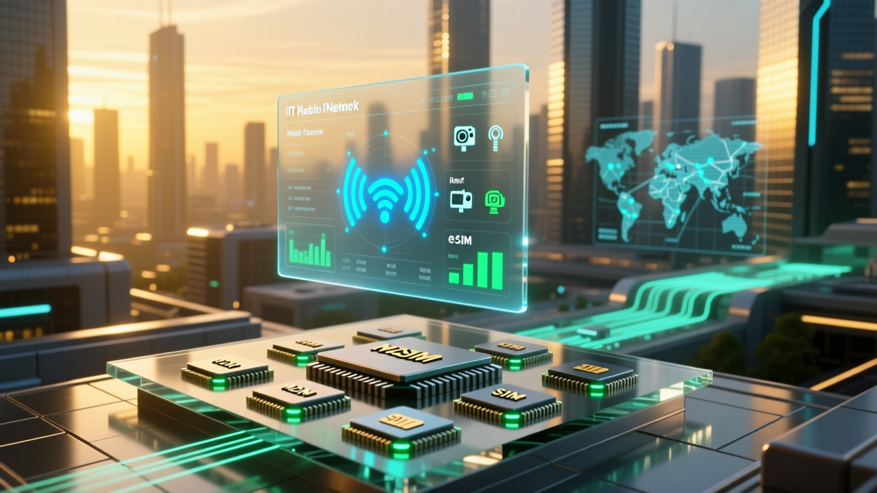 Схема влияния лимитов на M2M-SIM и eSIM на IoT-инфраструктуру: трекеры, сигнализации и датчики без связи