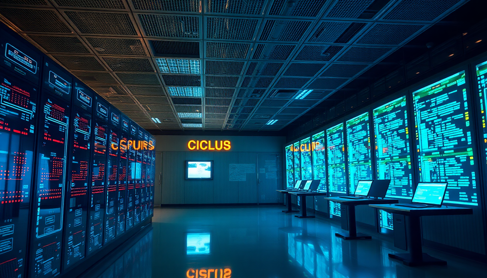 Схема сети в Cisco Modeling Labs с узлами и соединениями для подготовки к CCNP ENCOR