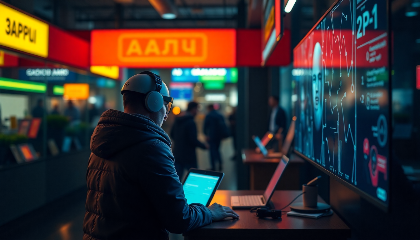 Иллюстрация: рекламный щит с пометкой 'AI-персонаж' на фоне Нью-Йорка
