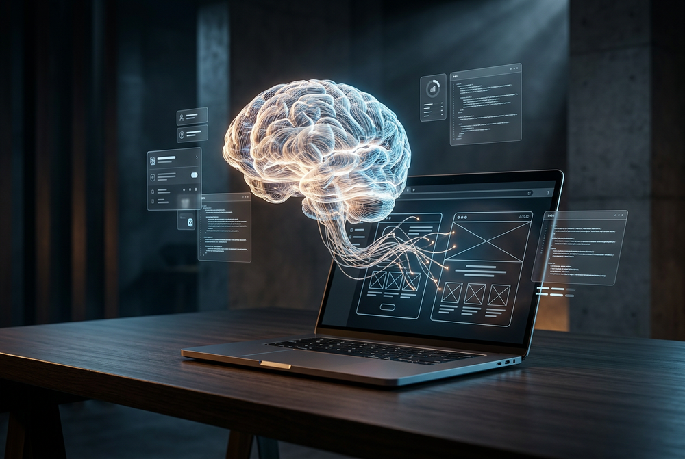 Интерфейс расширения WebBrain в боковой панели Chrome с локальным AI-агентом