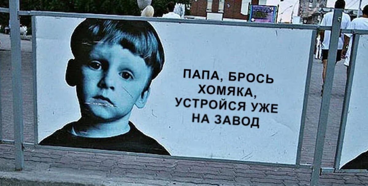 Папа брось хомяка устройся уже на завод
